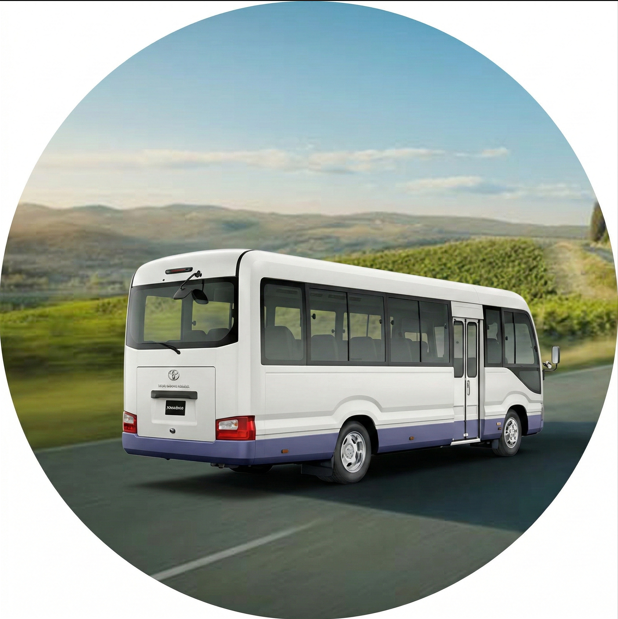 Coaster bus hire from Asuhab